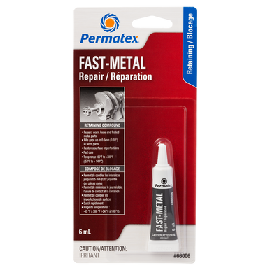 Permatex 66006 Fast-Metal Repair 660 for Worn Parts - 6mL