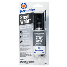 Load image into Gallery viewer, Permatex 84119 Steel Weld Metal Repair Epoxy Syringe - 25mL