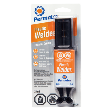 Permatex 84125 Plastic Welder Beige Adhesive Syringe - 25mL