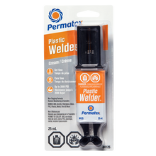 Load image into Gallery viewer, Permatex 84125 Plastic Welder Beige Adhesive Syringe - 25mL