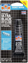 Load image into Gallery viewer, PERMATEX 22072 Permatex Ultra Black Hi- Temp RTV Silicone 0.5oz.