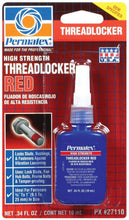 Load image into Gallery viewer, PERMATEX 27110 Threadlocker Red High Strengh 10ml.