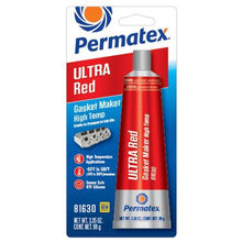 Load image into Gallery viewer, PERMATEX 81630 Ultra Red Gasket Maker 3.35 oz Carded Tube