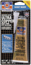 Load image into Gallery viewer, PERMATEX 81878 Ultra Copper Gasket Maker 3oz Carded Tube