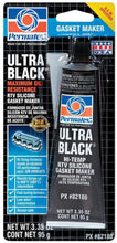 Load image into Gallery viewer, PERMATEX 82180 Ultra Black Gasket Maker 3.35 oz Carded Tube