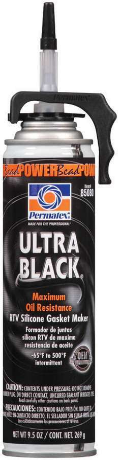 PERMATEX 85080 Powerbead Ultra Black RTV Silicone 9.5oz
