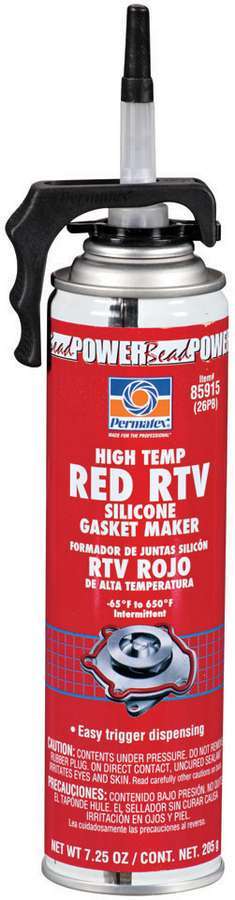 PERMATEX 85915 Powerbead Red RTV Silicone 7.25oz