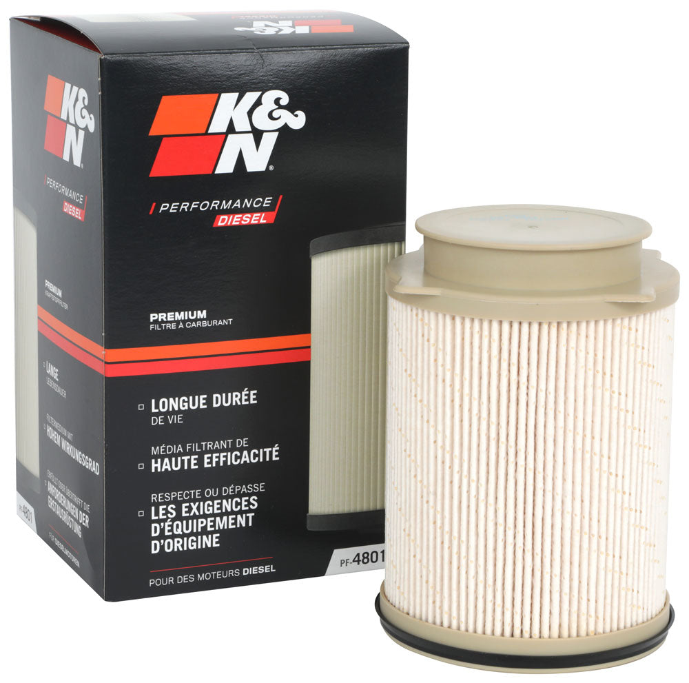 K&N PF-4801 Fuel Filter for Select Ram 2500, Ram 3500, Ram 4000, Ram 4500, Ram