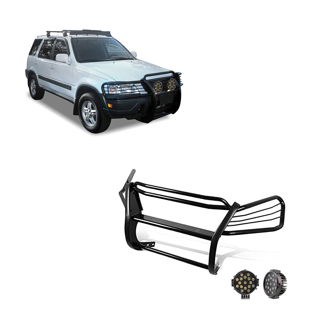 Black Horse Off Road PG24001MA-PLB Grille Guard Kit for Select Honda CR-V