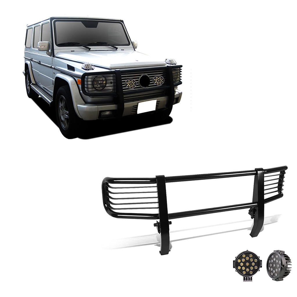 Black Horse Off Road PGBZA008A-PLB Grille Guard Kit for Select Mercedes-Benz G500, Mercedes-Benz G55 AMG