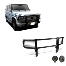 Load image into Gallery viewer, Black Horse Off Road PGBZA008A-PLB Grille Guard Kit for Select Mercedes-Benz G500, Mercedes-Benz G55 AMG