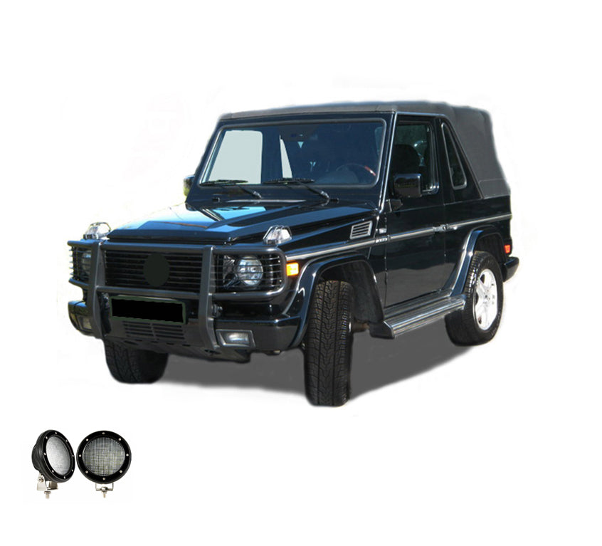 Black Horse Off Road PGBZA008A-PLFB Grille Guard Kit for Select Mercedes-Benz G500, Mercedes-Benz G55 AMG