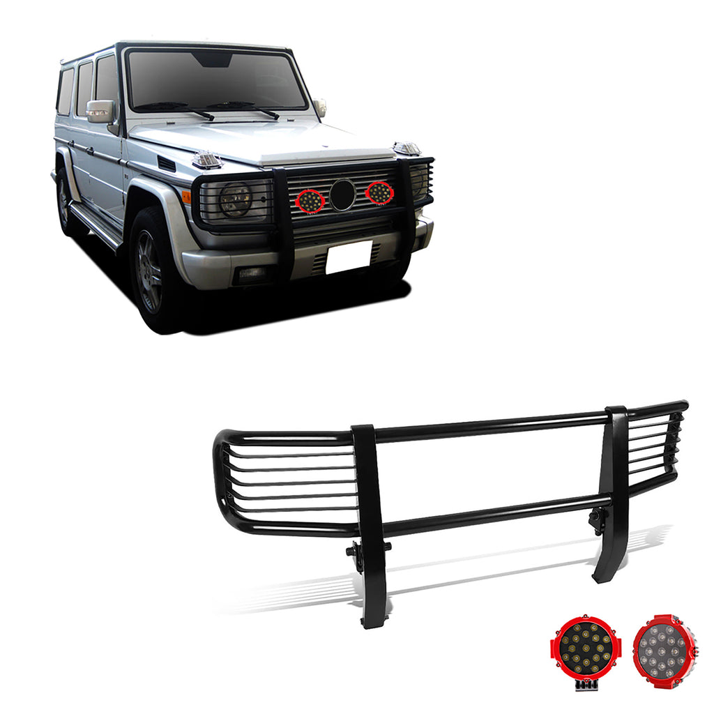 Black Horse Off Road PGBZA008A-PLR Grille Guard Kit for Select Mercedes-Benz G500, Mercedes-Benz G55 AMG