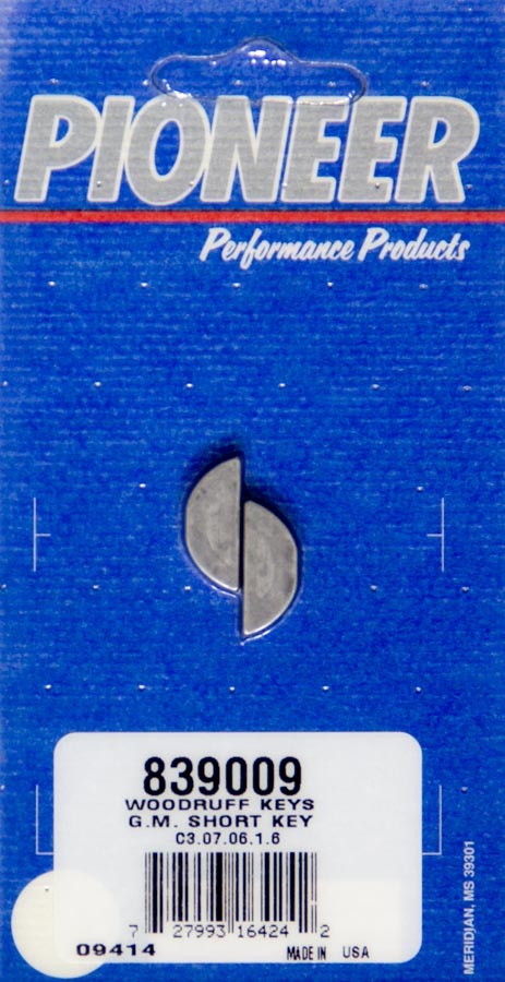 PIONEER 839009 Woodruff Key Kit
