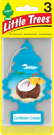 Little Trees U3S-32024 Caribbean Colada, 3-Pack
