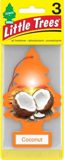 Little Trees U3S-32017 Coconut, 3-Pack