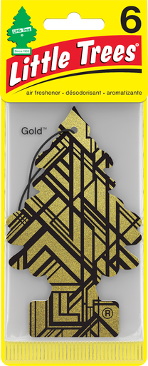 Little Trees U6P-60210 Gold, 6-Pack