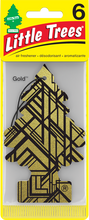 Load image into Gallery viewer, Little Trees U6P-60210 Gold, 6-Pack