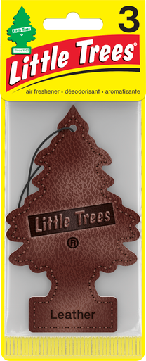 Little Trees U3S-32290 Leather, 3-Pack
