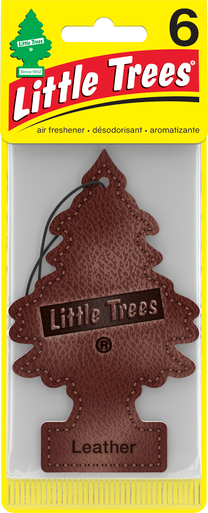 Little Trees U6P-60290 Leather, 6-Pack