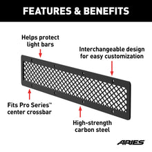 Load image into Gallery viewer, ARIES PJ20MB Pro Series 20-Inch Black Steel Light Bar Cover Plate