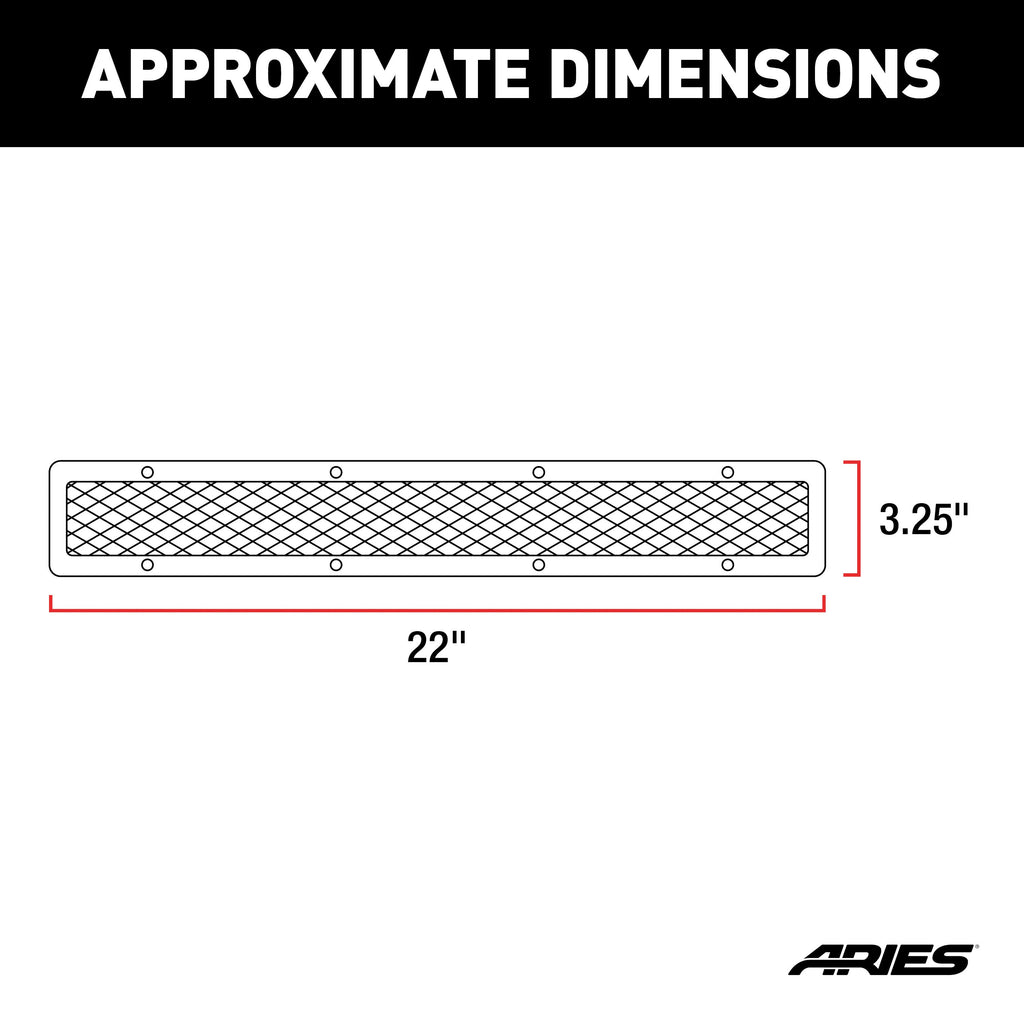ARIES PJ20MS Pro Series 20-Inch Polished Stainless Light Bar Cover Plate