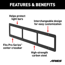 Load image into Gallery viewer, ARIES PJ20OB Pro Series 20-Inch Black Steel Light Bar Cover Plate