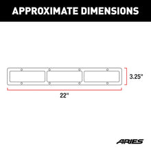 Load image into Gallery viewer, ARIES PJ20OS Pro Series 20-Inch Brushed Stainless Light Bar Cover Plate