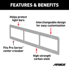 Load image into Gallery viewer, ARIES PJ20OS Pro Series 20-Inch Brushed Stainless Light Bar Cover Plate