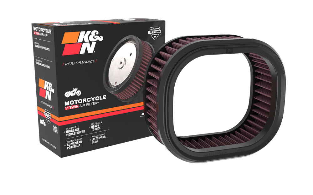 K&N PL-1822 Replacement Air Filter for Select Indian Chief, Indian Chief Bobber, Indian Chief Bobber Dark Horse, Indian Chief Dark Horse, Indian Sport Chief, Indian Sport Chief RT, Indian Super Chief, Indian Super Chief Limited