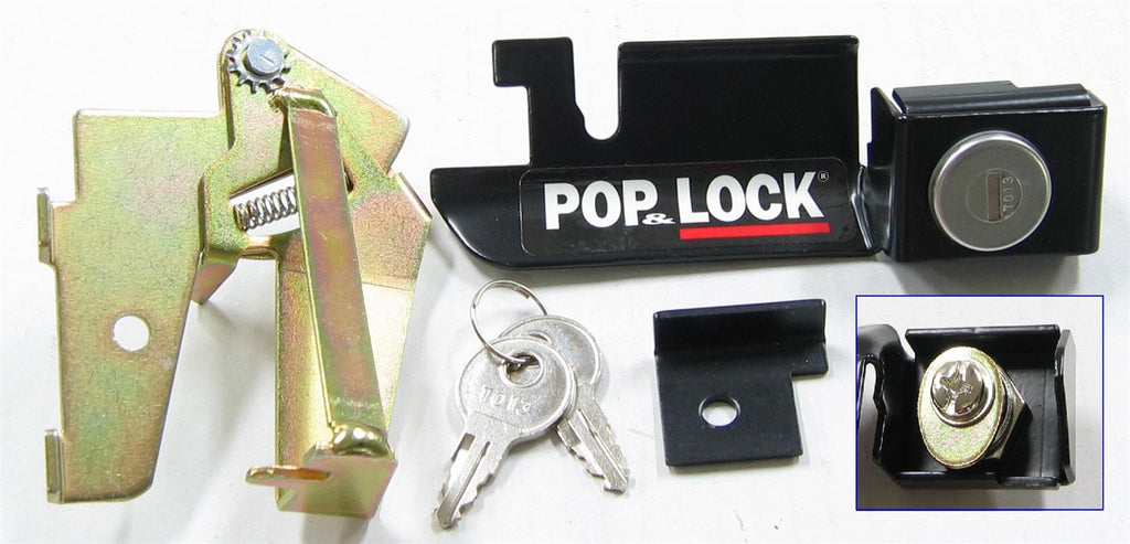 Pop & Lock PL2300 Ford F150 (w/factory steel handle) for Select Ford F-150, Ford F-250, Ford F-250 HD, Ford F-350, Ford Ranger, Mazda B2300, Mazda B2500, Mazda B3000, Mazda B4000