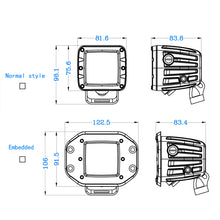 Load image into Gallery viewer, Black Horse Off Road PLE4JB LED 2" Cube Lights