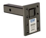 B&W Trailer Hitches PMHD14002 16K Pintle Plate, 8 Hole, 3 Position, 2x9