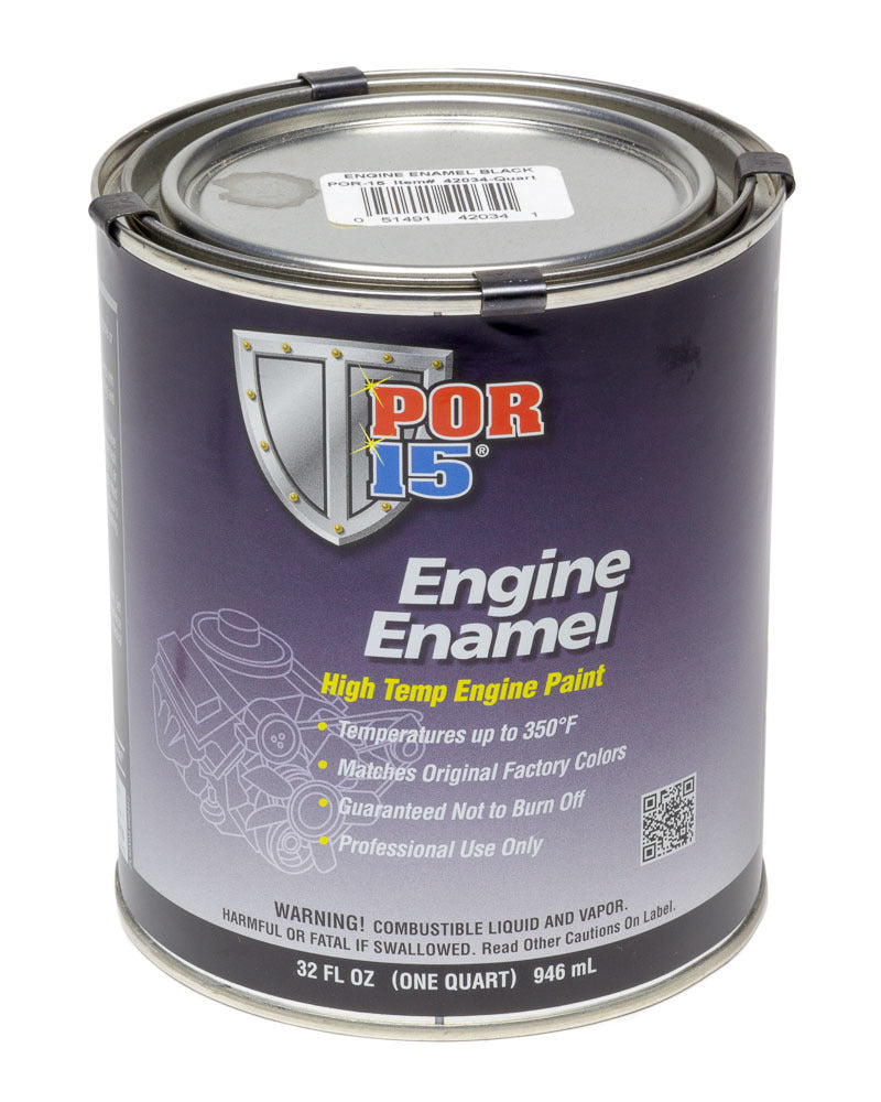 POR-15 42034 Engine Enamel Black Quart