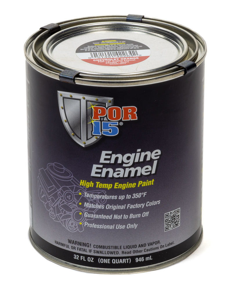 POR-15 42264 Engine Enamel Chevy Oran ge  Quart