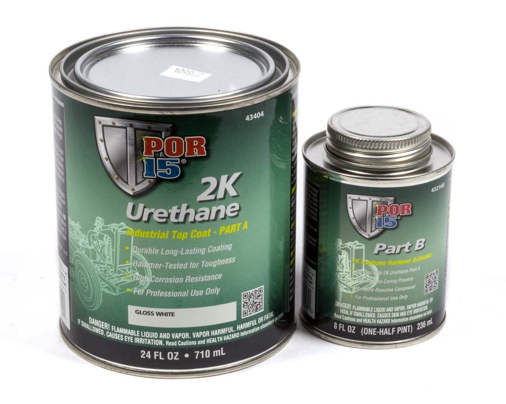 POR-15 43404 2K Urethane White Quart