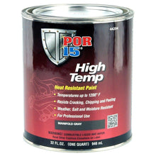 Load image into Gallery viewer, POR-15 44204 High Temperature Factory Gray Paint Quart