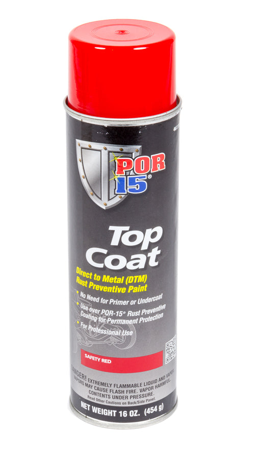 POR-15 46118 Top Coat Safety Red 16oz Aerosol