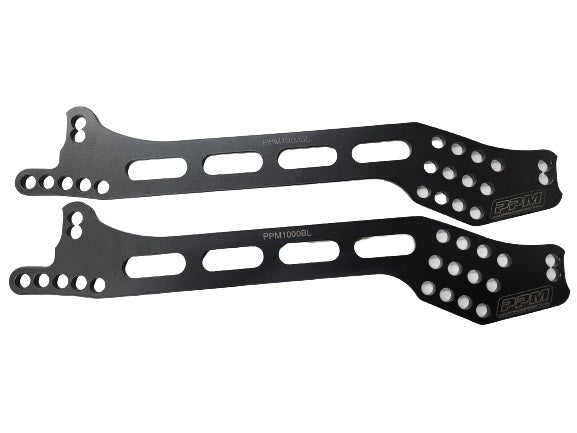 PPM RACING PRODUCTS 1000BL Bracket 4 Bar Longhorn LR .250in Alum Pair