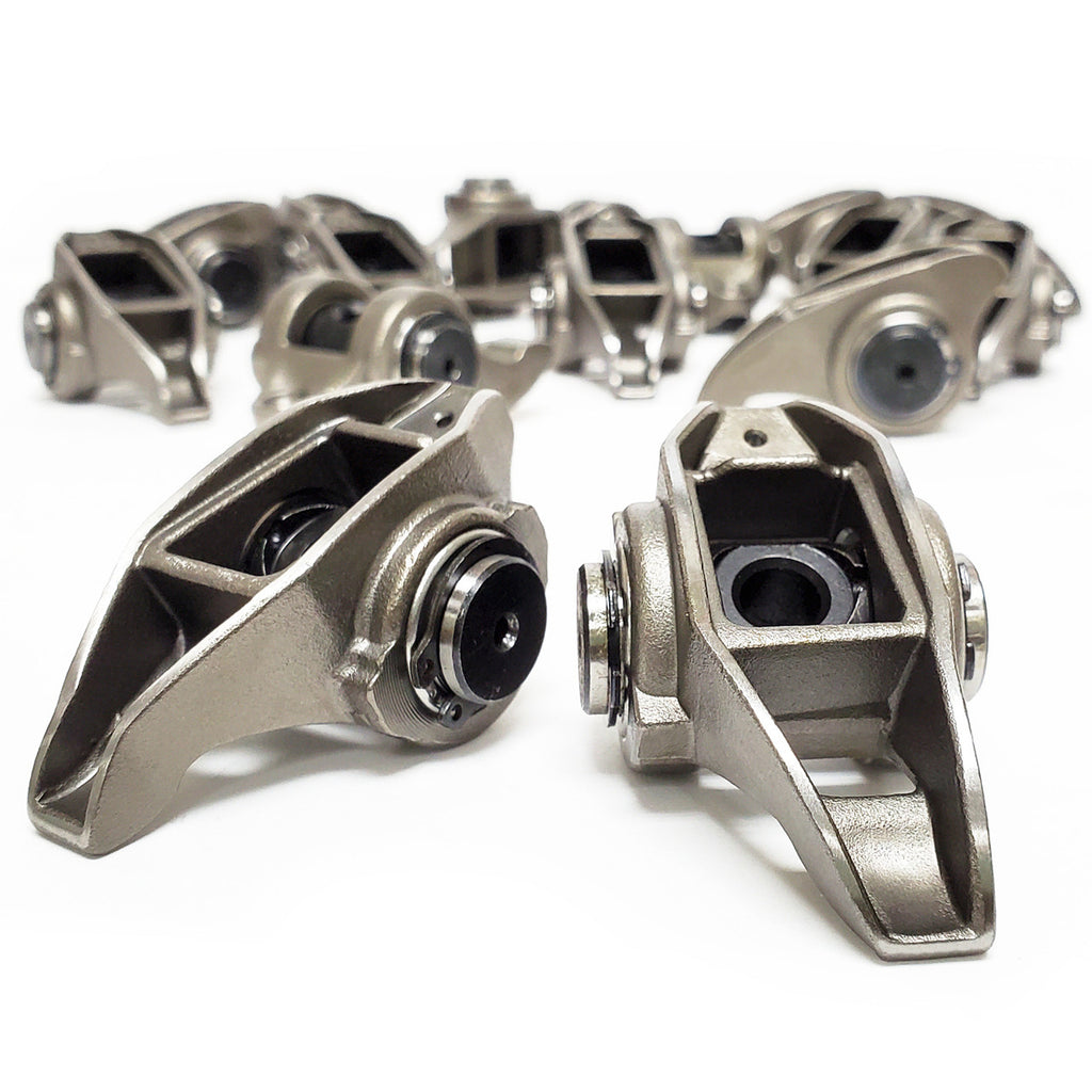 PRW INDUSTRIES, INC. 0636417 Cast Steel Rocker Arm Kit GM LS  1.7 Ratio 8mm