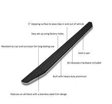 Load image into Gallery viewer, Black Horse Off Road PR-TY4-R-TE Premium Running Boards for Select Toyota 4Runner