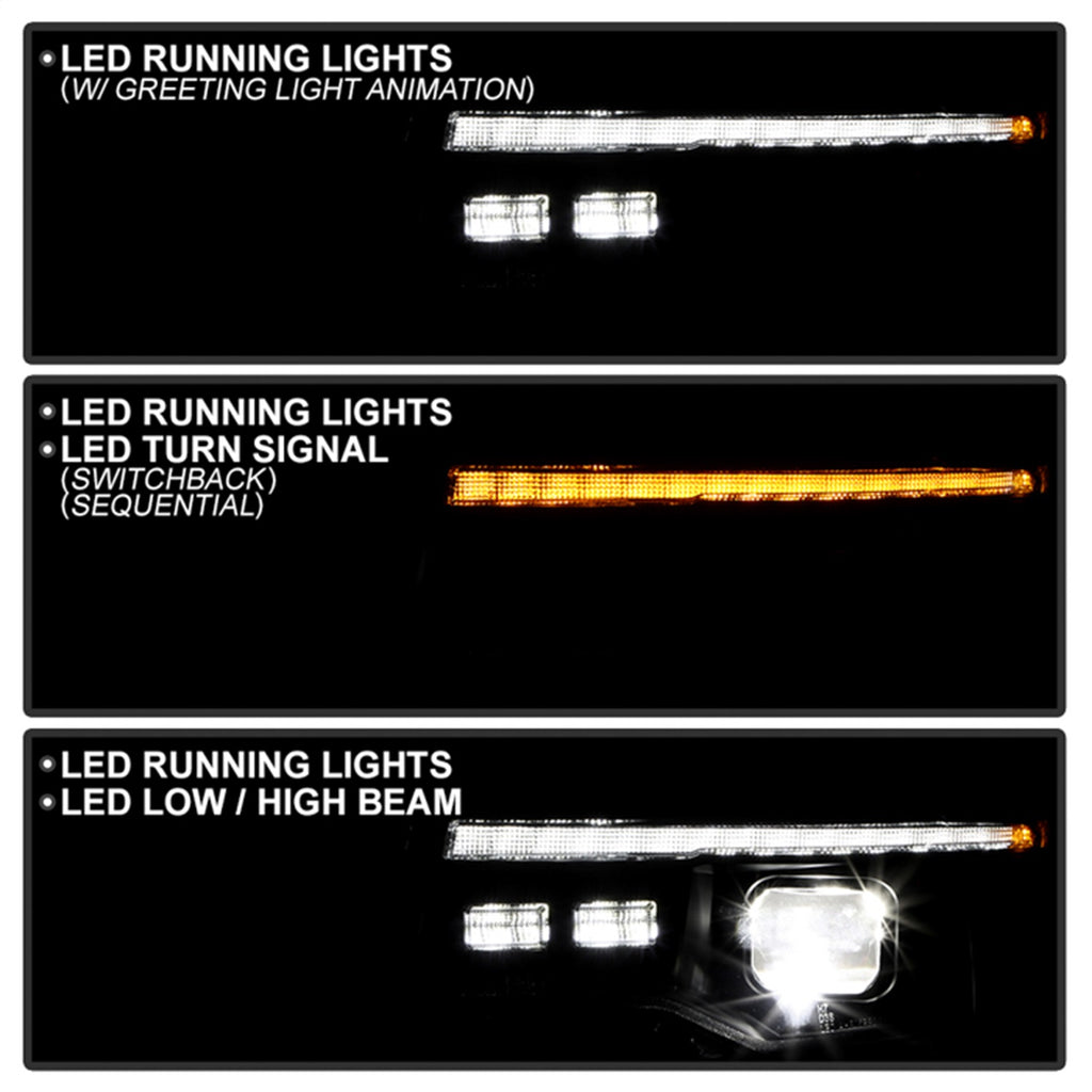 Spyder Auto 5089120 APEX Series Projector Headlights for Select Jeep Grand Cherokee