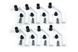 PERTRONIX IGNITION 8503HT-8 Ceramic Spark Plug Boot Kit 45-Deg 8pk White