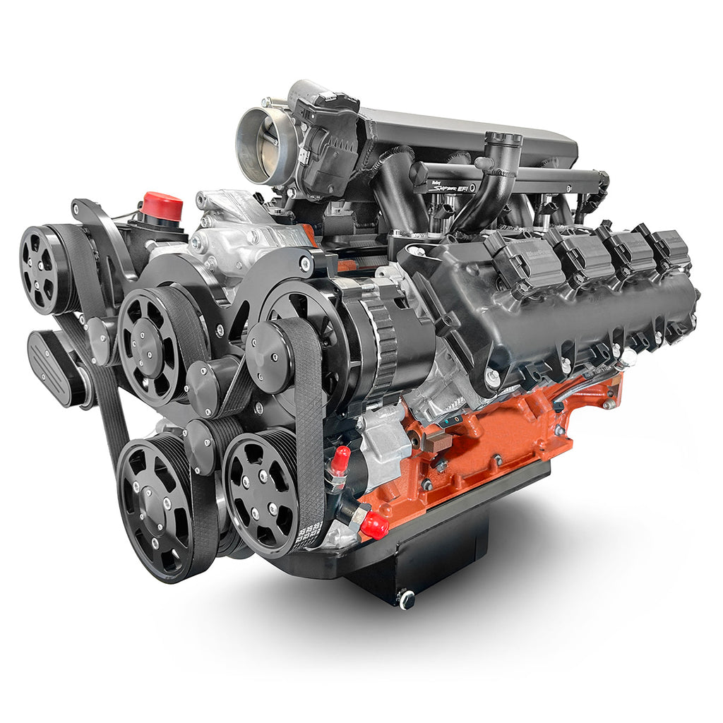 BluePrint Engines PS426CTFKB 426CI Chrysler HEMI Compatible Deluxe Dressed -EFI -Black Kit for Select Chrysler 300, Chrysler New Yorker, Chrysler Newport, Chrysler Town & Country, Dodge 330, Dodge 440, Dodge 880, Dodge Challenger, Dodge Charger, Dodge