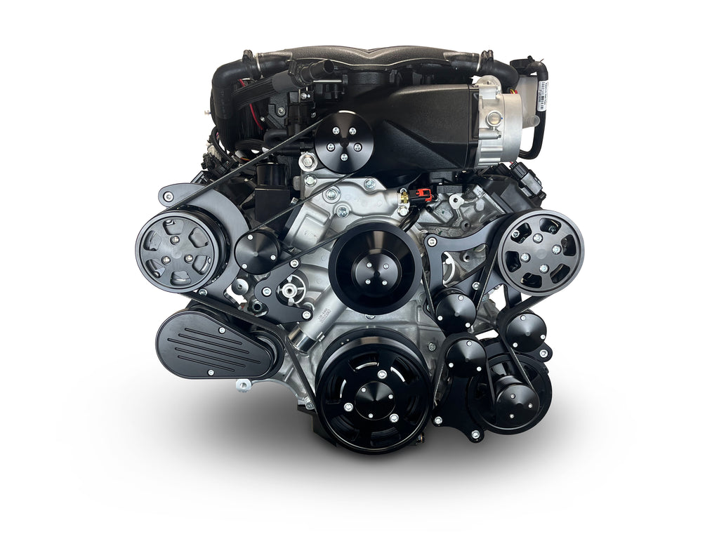 BluePrint Engines PS426SCTKB 426CI Chrysler HEMI Compatible Deluxe Dressed -Supercharged -Black Kit for Select Chrysler 300, Chrysler New Yorker, Chrysler Newport, Chrysler Town & Country, Dodge 330, Dodge 440, Dodge 880, Dodge Challenger, Dodge Charger,