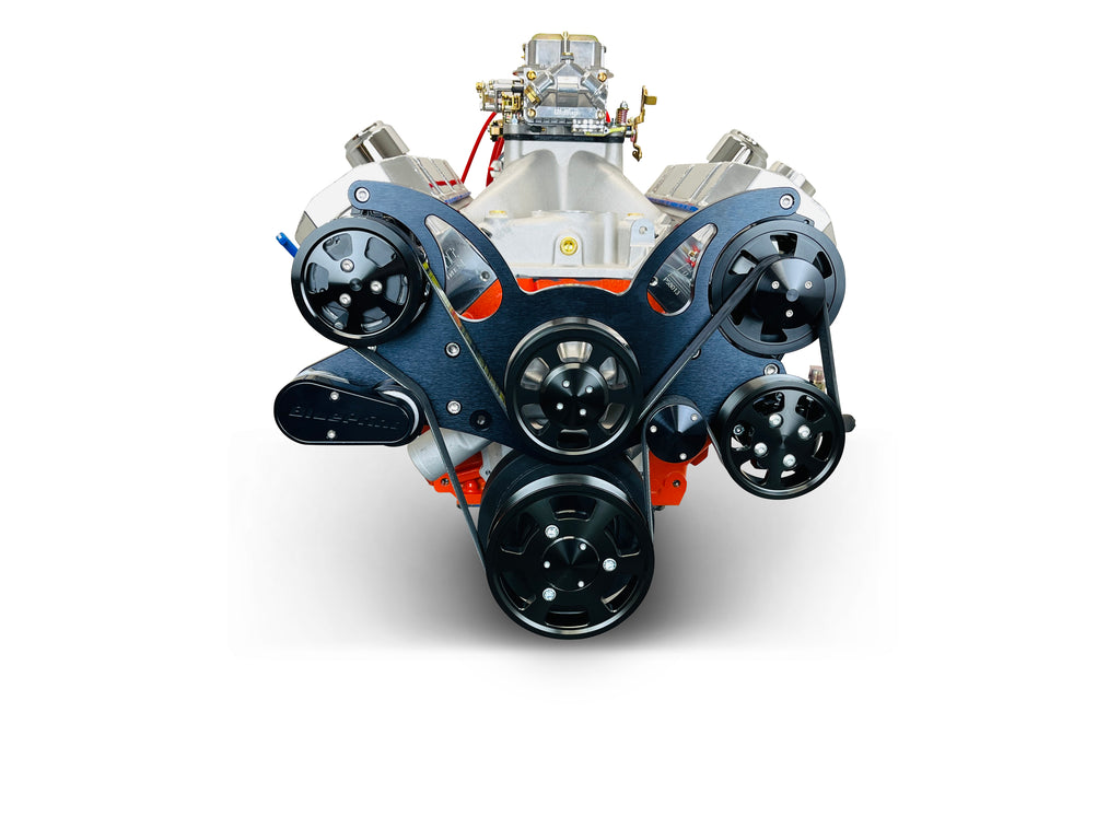 BluePrint Engines PS5401CTCKB 540CI GM Big Block Compatible Deluxe Dressed -Carb -Black Kit for Select Chevrolet Bel Air, Chevrolet Biscayne, Chevrolet Blazer, Chevrolet Brookwood, Chevrolet C10, Chevrolet C10 Pickup, Chevrolet C10 Suburban, Chevrolet