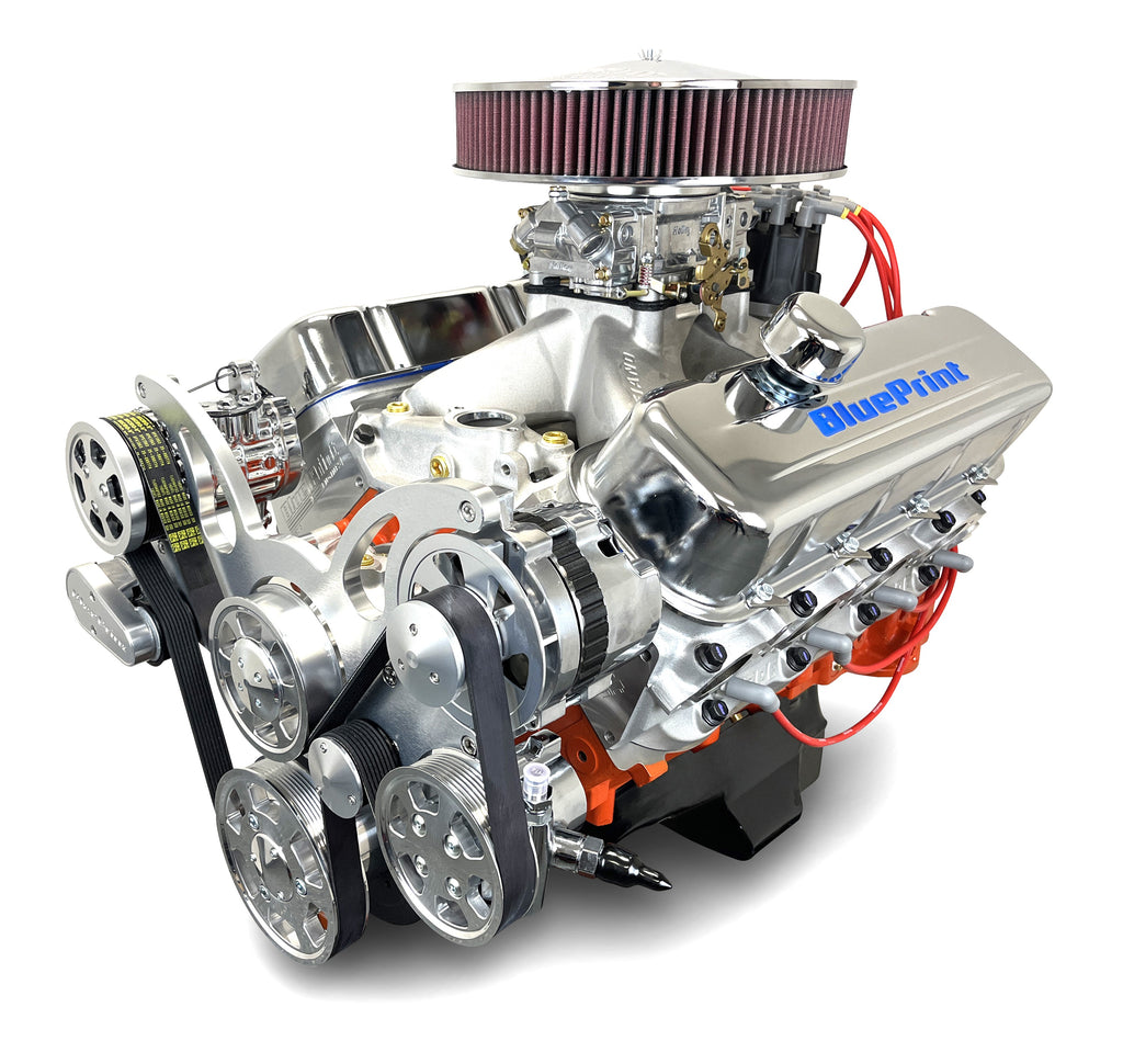 BluePrint Engines PS5401CTCK 540CI GM Big Block Compatible Deluxe Dressed -Carb -Polished Kit for Select Chevrolet Bel Air, Chevrolet Biscayne, Chevrolet Blazer, Chevrolet Brookwood, Chevrolet C10, Chevrolet C10 Pickup, Chevrolet C10 Suburban, Chevrolet