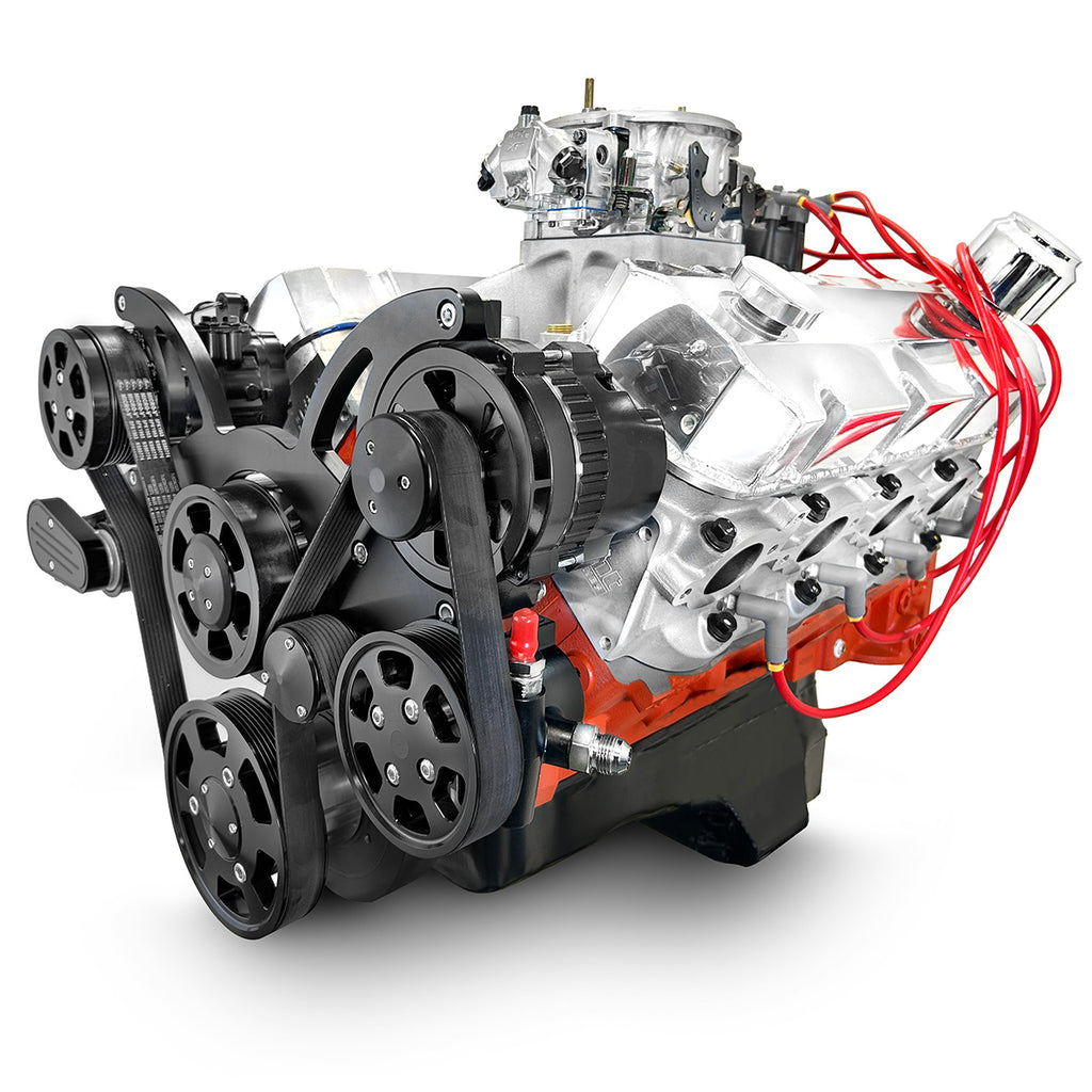 BluePrint Engines PS5720CTCKB 572CI GM Big Block Compatible Deluxe Dressed -Carb -Black Kit for Select Chevrolet Bel Air, Chevrolet Biscayne, Chevrolet Blazer, Chevrolet Brookwood, Chevrolet C10, Chevrolet C10 Pickup, Chevrolet C10 Suburban, Chevrolet