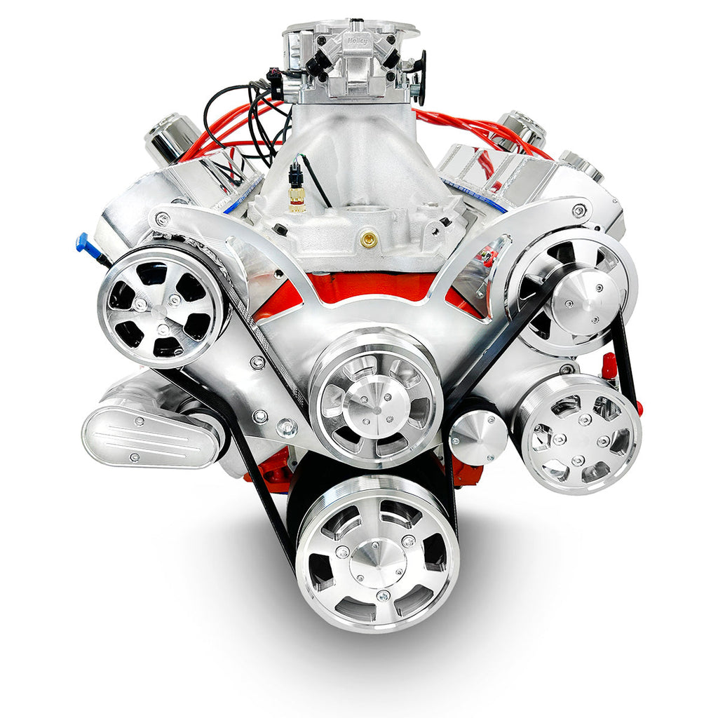 BluePrint Engines PS6320CTFK 632CI GM Big Block Compatible Deluxe Dressed -EFI -Polished Kit for Select Chevrolet Bel Air, Chevrolet Biscayne, Chevrolet Blazer, Chevrolet Brookwood, Chevrolet C10, Chevrolet C10 Pickup, Chevrolet C10 Suburban, Chevrolet