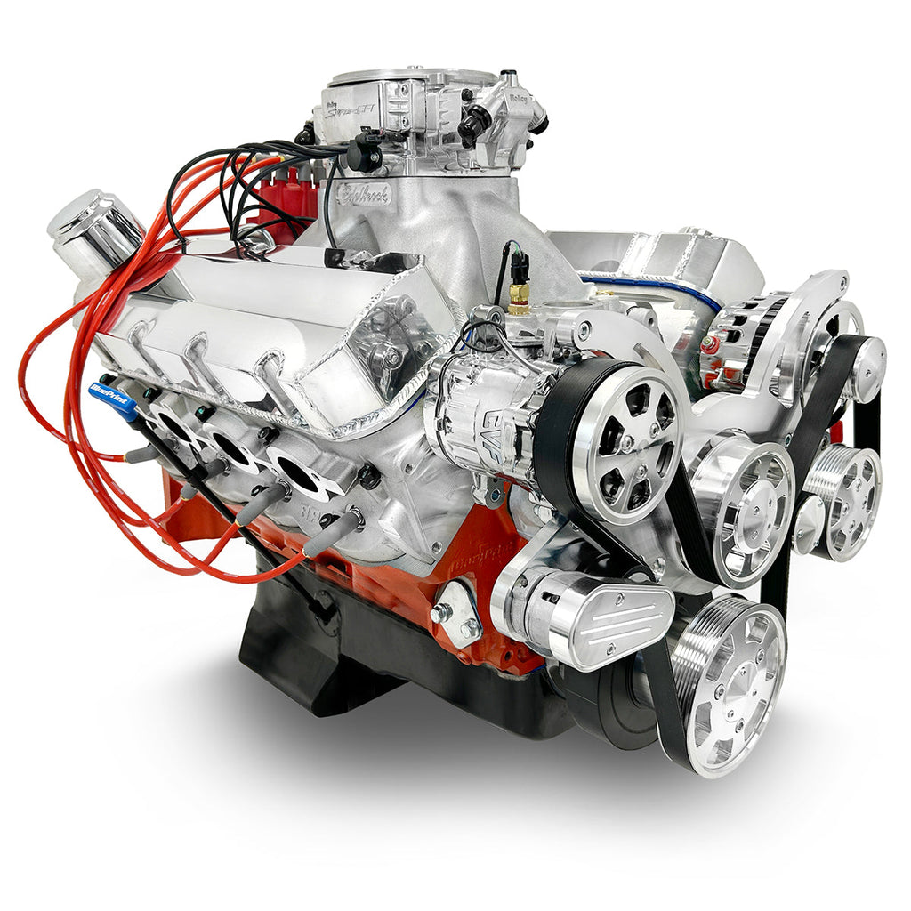 BluePrint Engines PS6320CTFK 632CI GM Big Block Compatible Deluxe Dressed -EFI -Polished Kit for Select Chevrolet Bel Air, Chevrolet Biscayne, Chevrolet Blazer, Chevrolet Brookwood, Chevrolet C10, Chevrolet C10 Pickup, Chevrolet C10 Suburban, Chevrolet